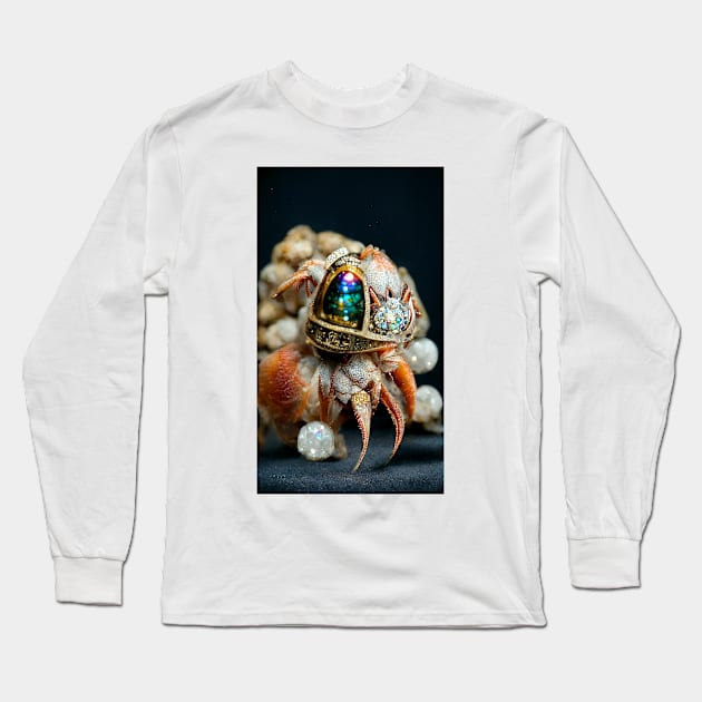 Hermit Crab Bejewelled 02 Long Sleeve T-Shirt by rolphenstien